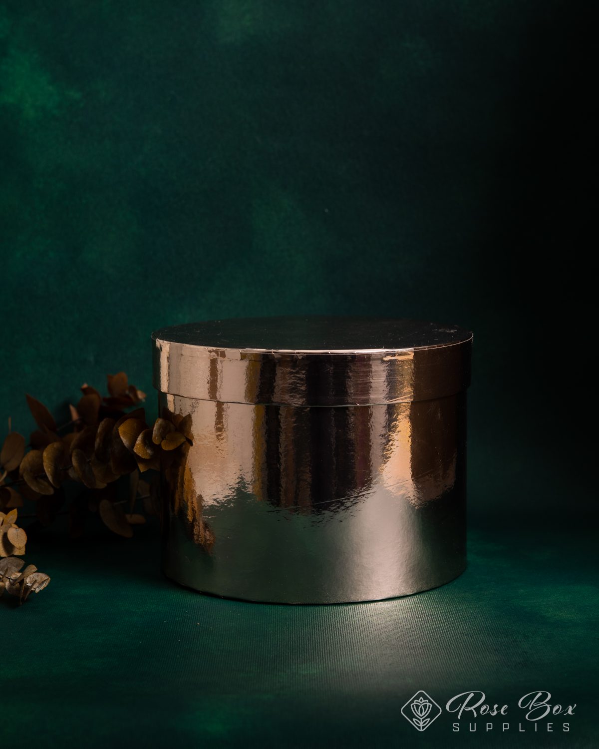 Rose Gold - Sheen Round Lined Oasis® Flower Hat Boxes Rose Gold - Sheen Round Lined Oasis® Flower Hat Boxes