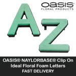 OASIS® NAYLORBASE® Ideal Floral Foam Letters - Clip On Funeral Foam Letters